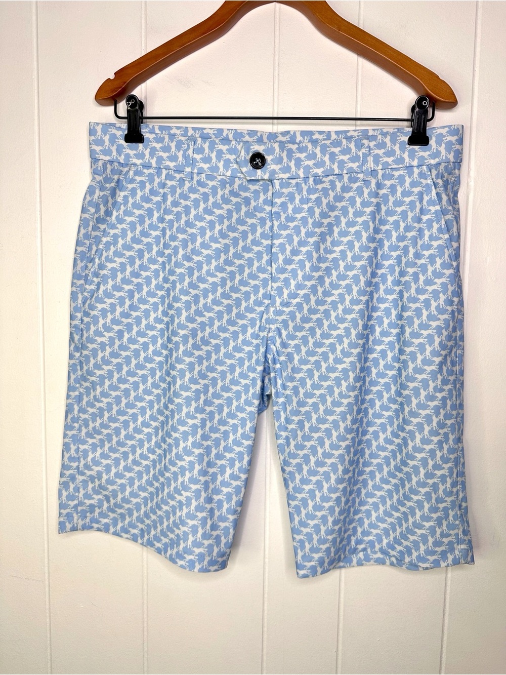 Greyson Performance 10” Golf Shorts Wolf Print